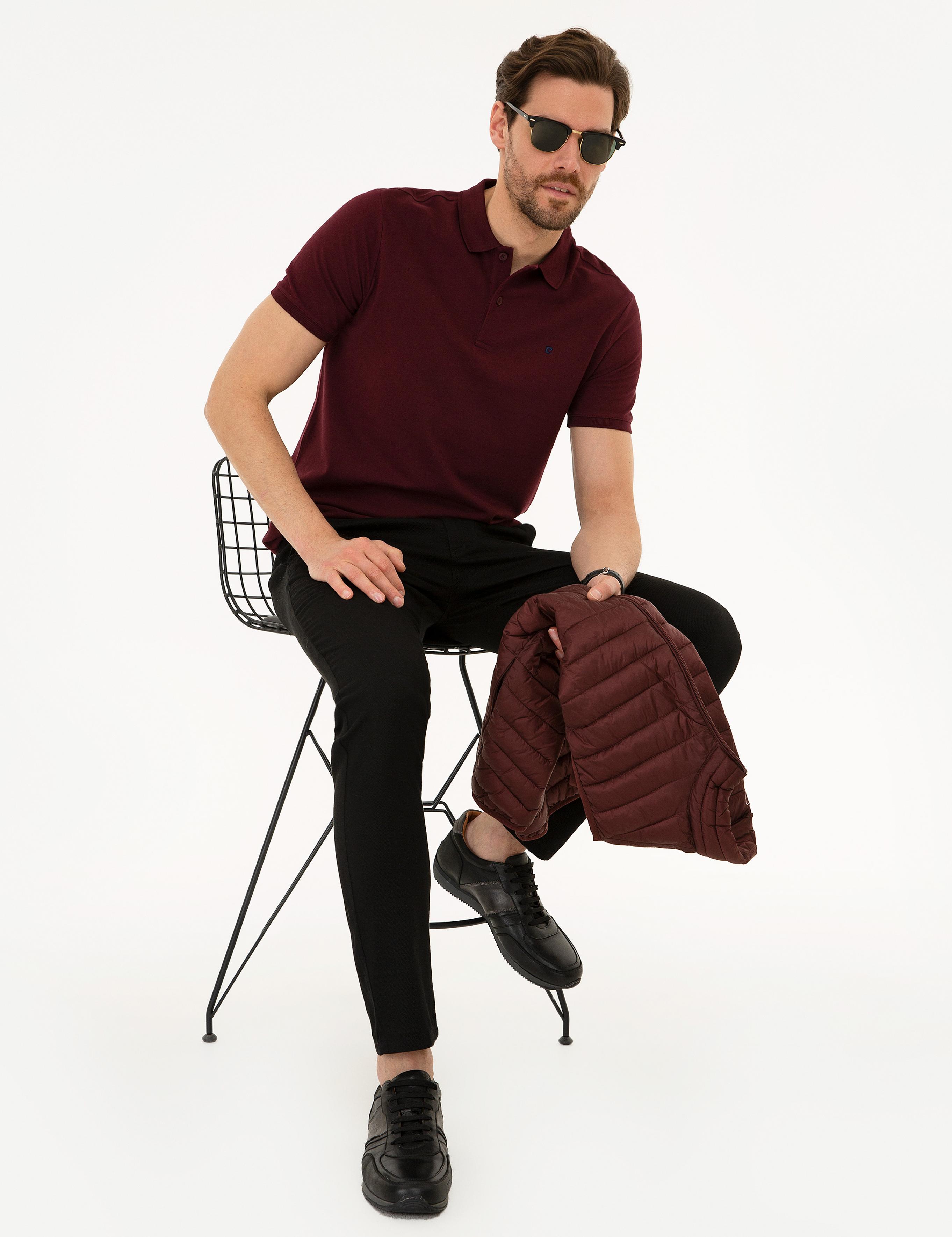 Siyah Slim Fit Chino Pantolon