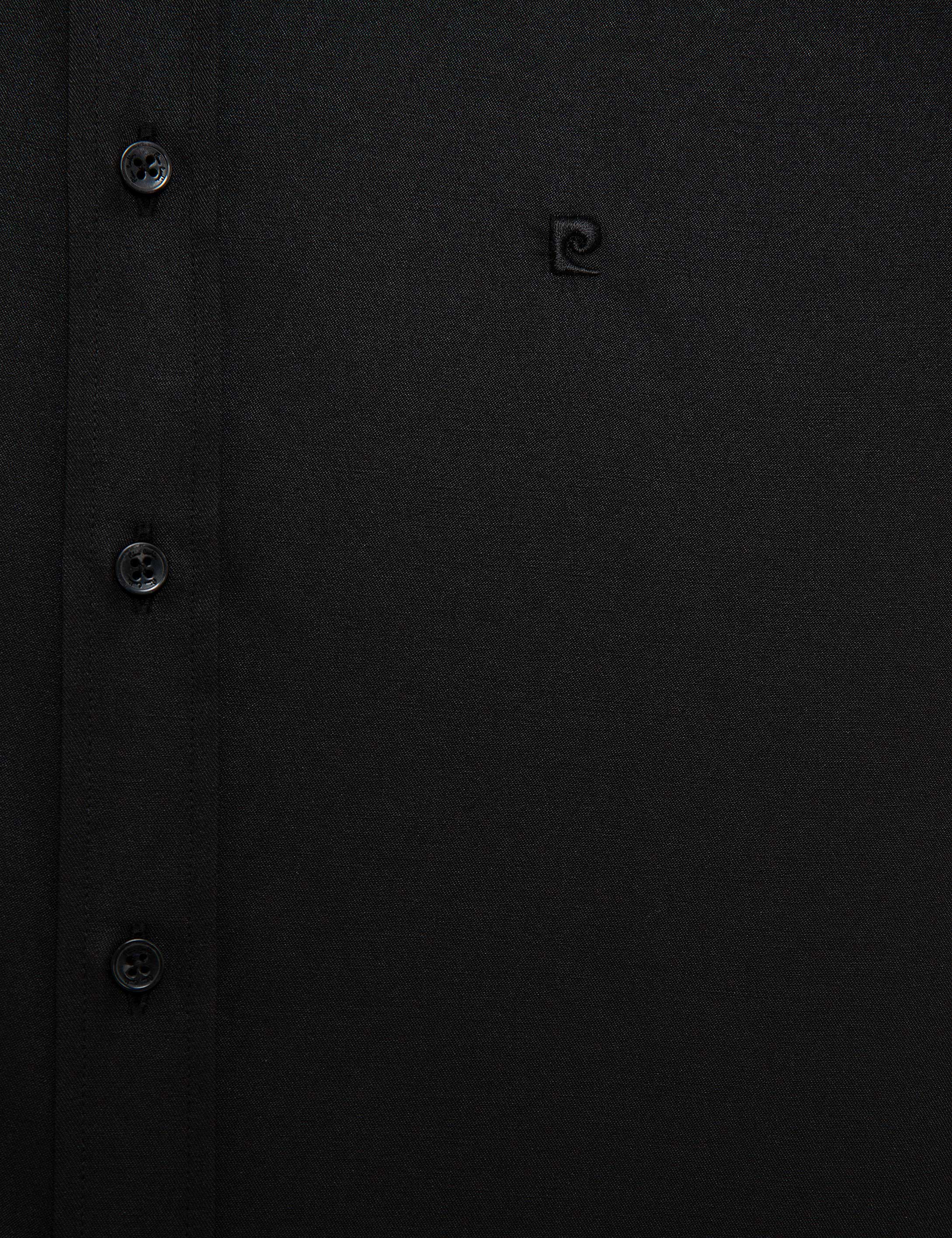 Siyah Slim Fit Basic Gömlek - 50227059025