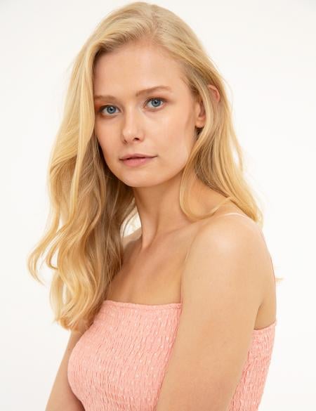 Pembe Dokuma Elbise - 50202826027