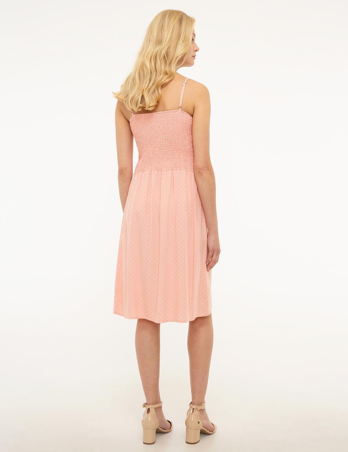 Pembe Dokuma Elbise - 50202826027