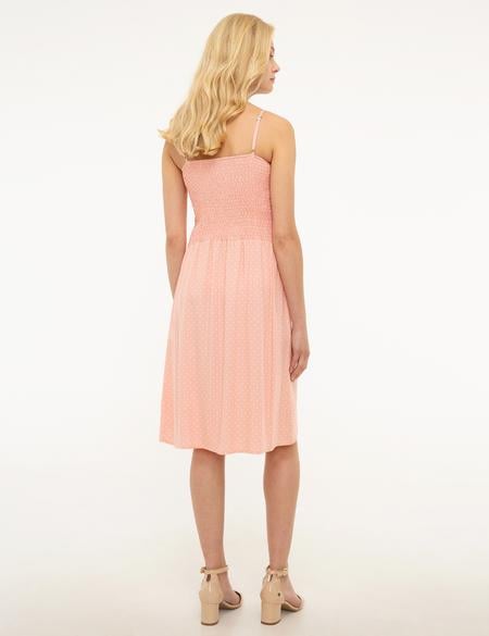 Pembe Dokuma Elbise - 50202826027