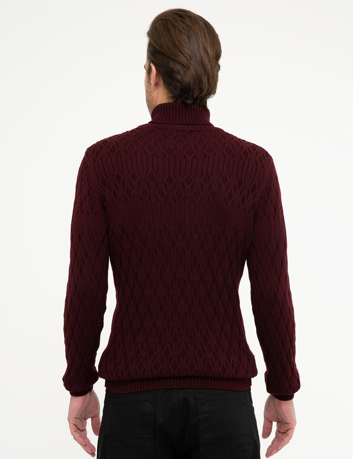 Bordo Slim Fit Kazak - 50208932008