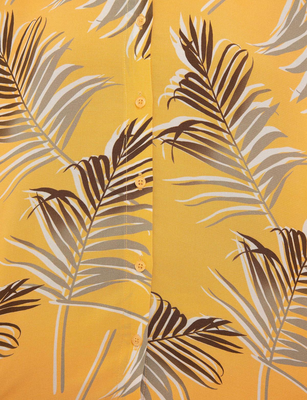 Turuncu Desenli Elbise - 50201930022