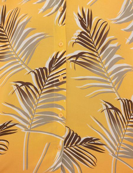 Turuncu Desenli Elbise - 50201930022