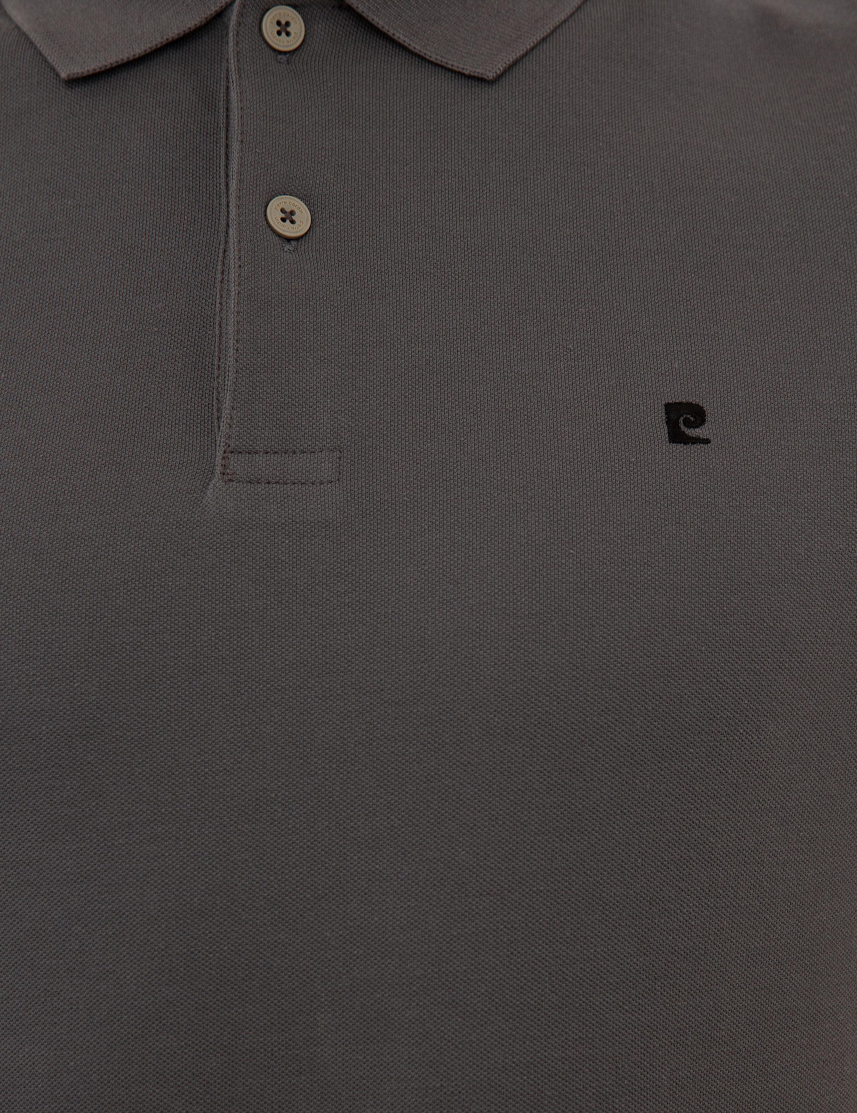 Koyu Gri Slim Fit Basic Polo Yaka T-Shirt