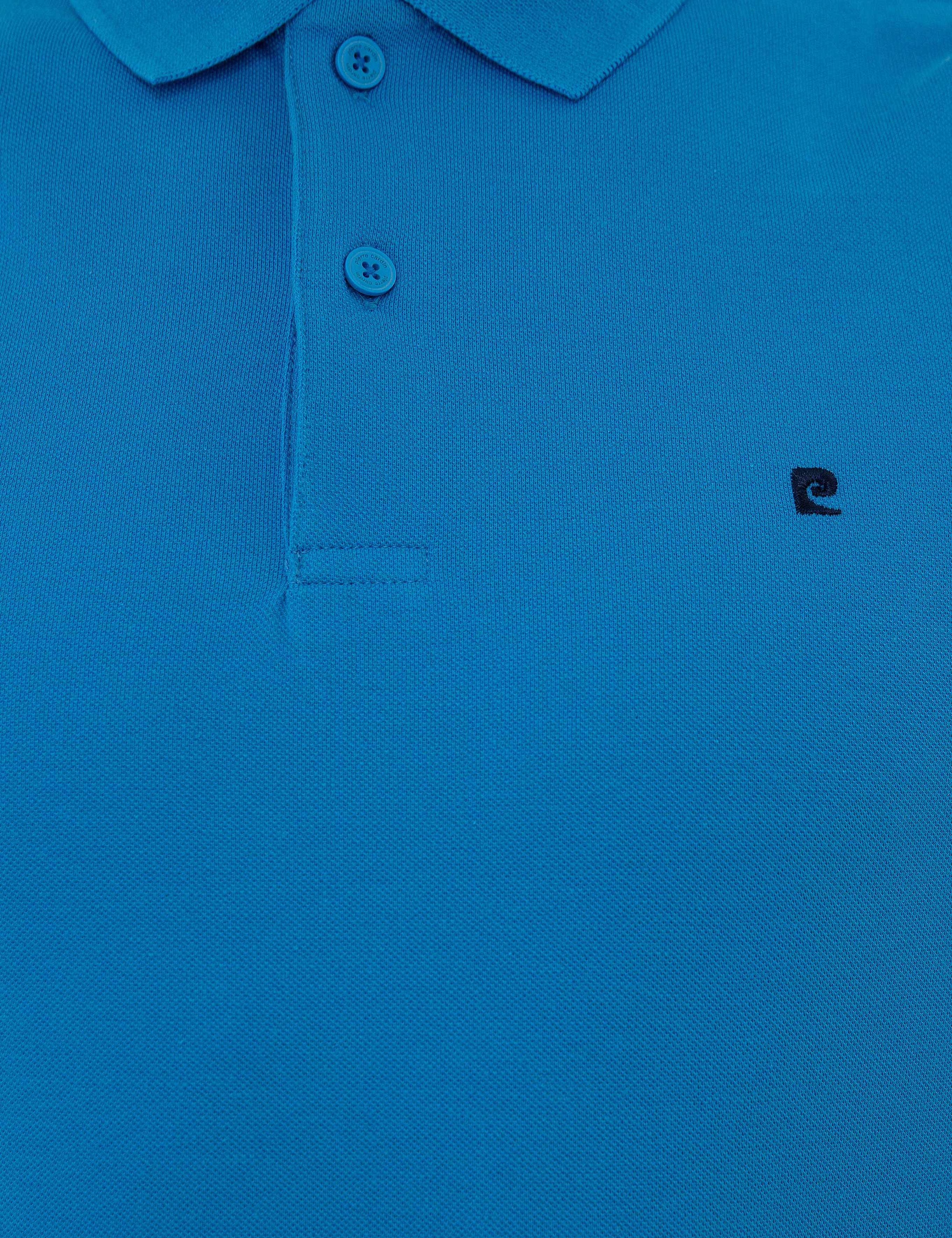 Kobalt Mavi Slim Fit Basic Polo Yaka T-Shirt