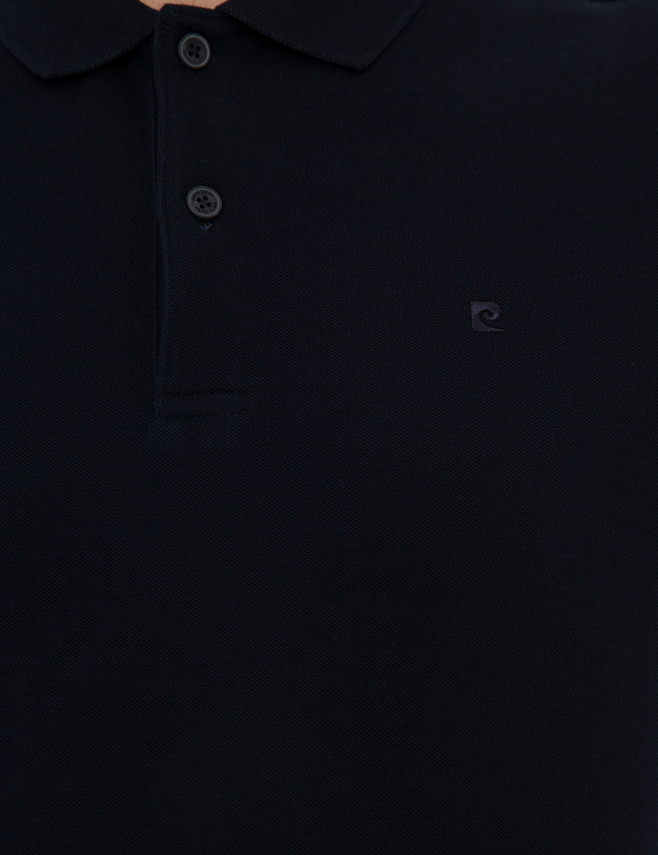 Koyu Lacivert Slim Fit Basic Polo Yaka T-Shirt - Image 4