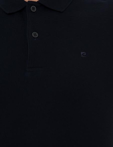 Koyu Lacivert Slim Fit Basic Polo Yaka T-Shirt - 50225515163