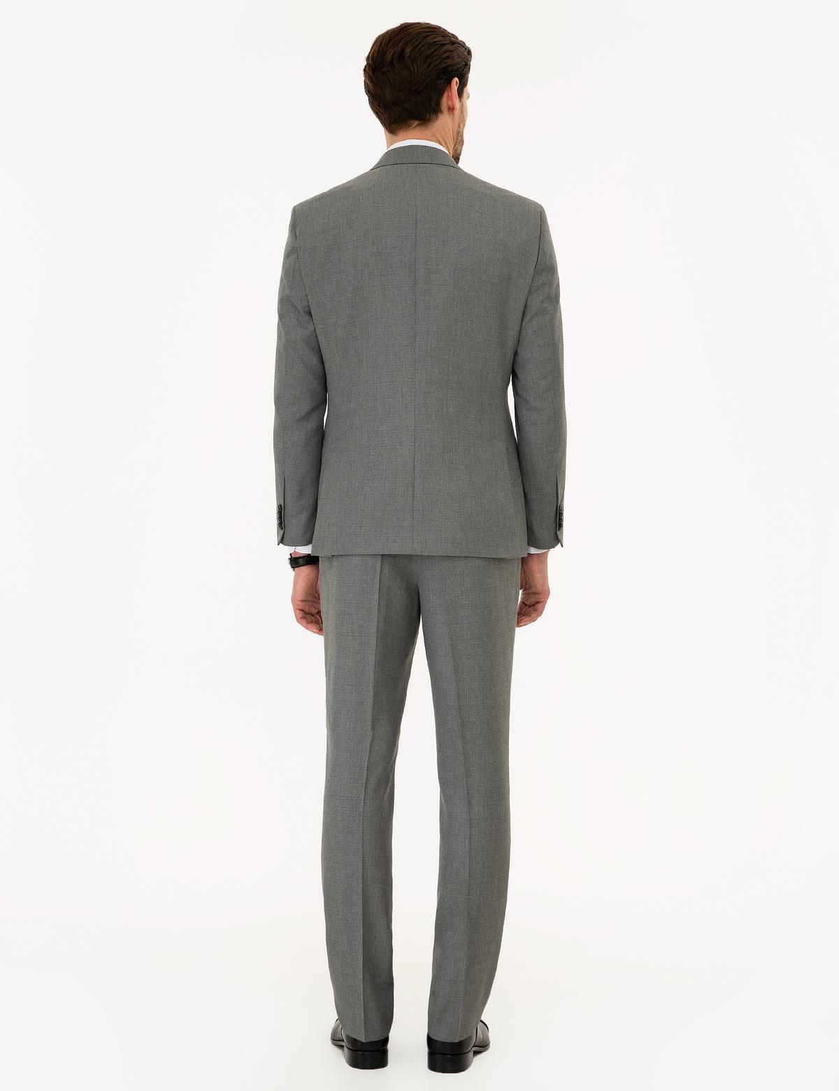 Gri Slim Fit Takım Elbise - 50224042020