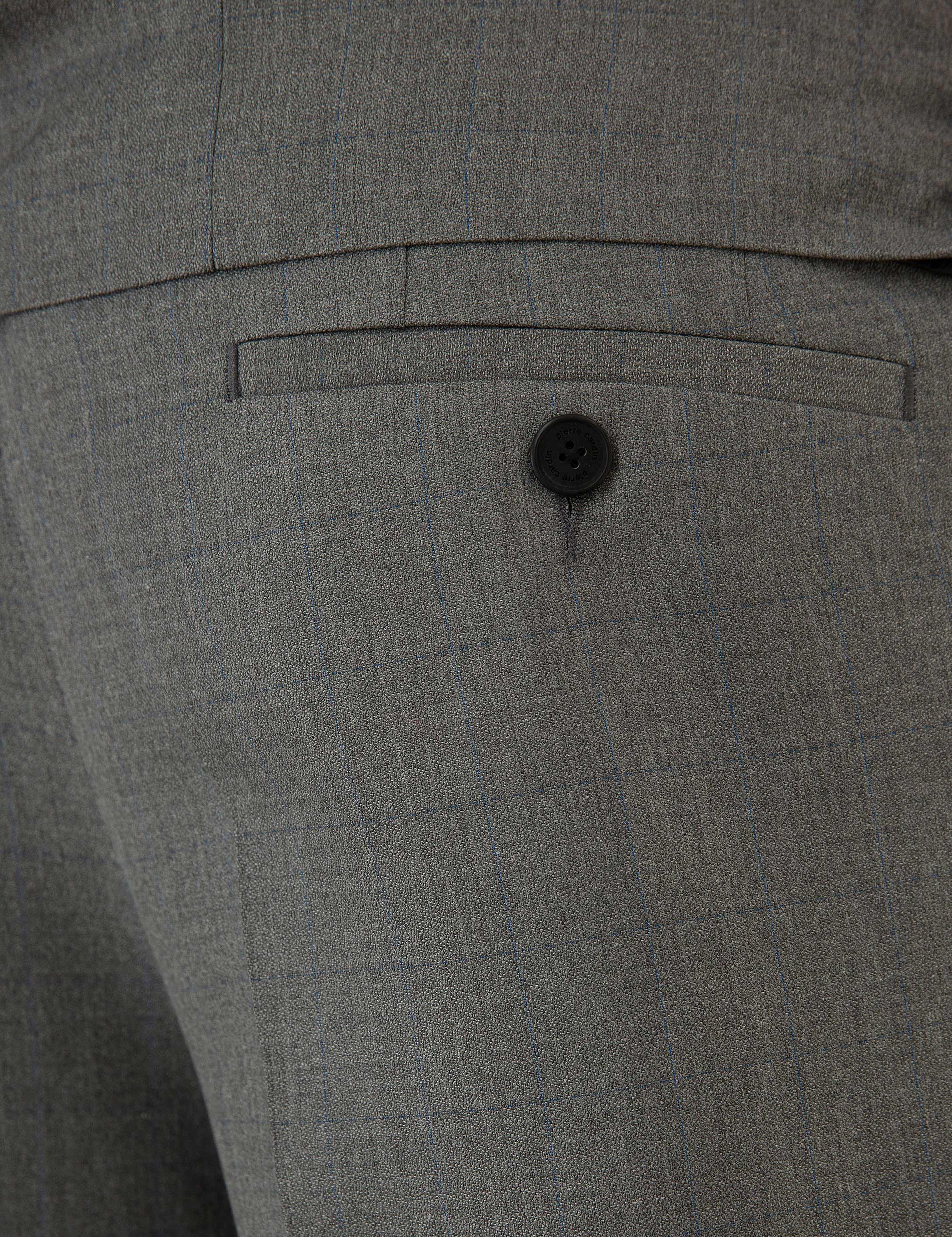 Gri Slim Fit Takım Elbise - Image 5