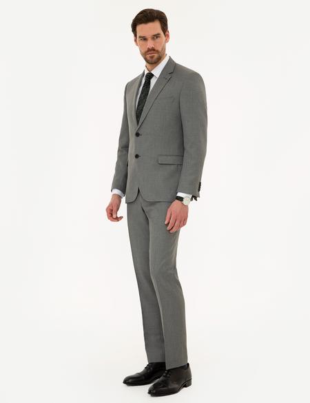 Gri Slim Fit Takım Elbise - 50224042020