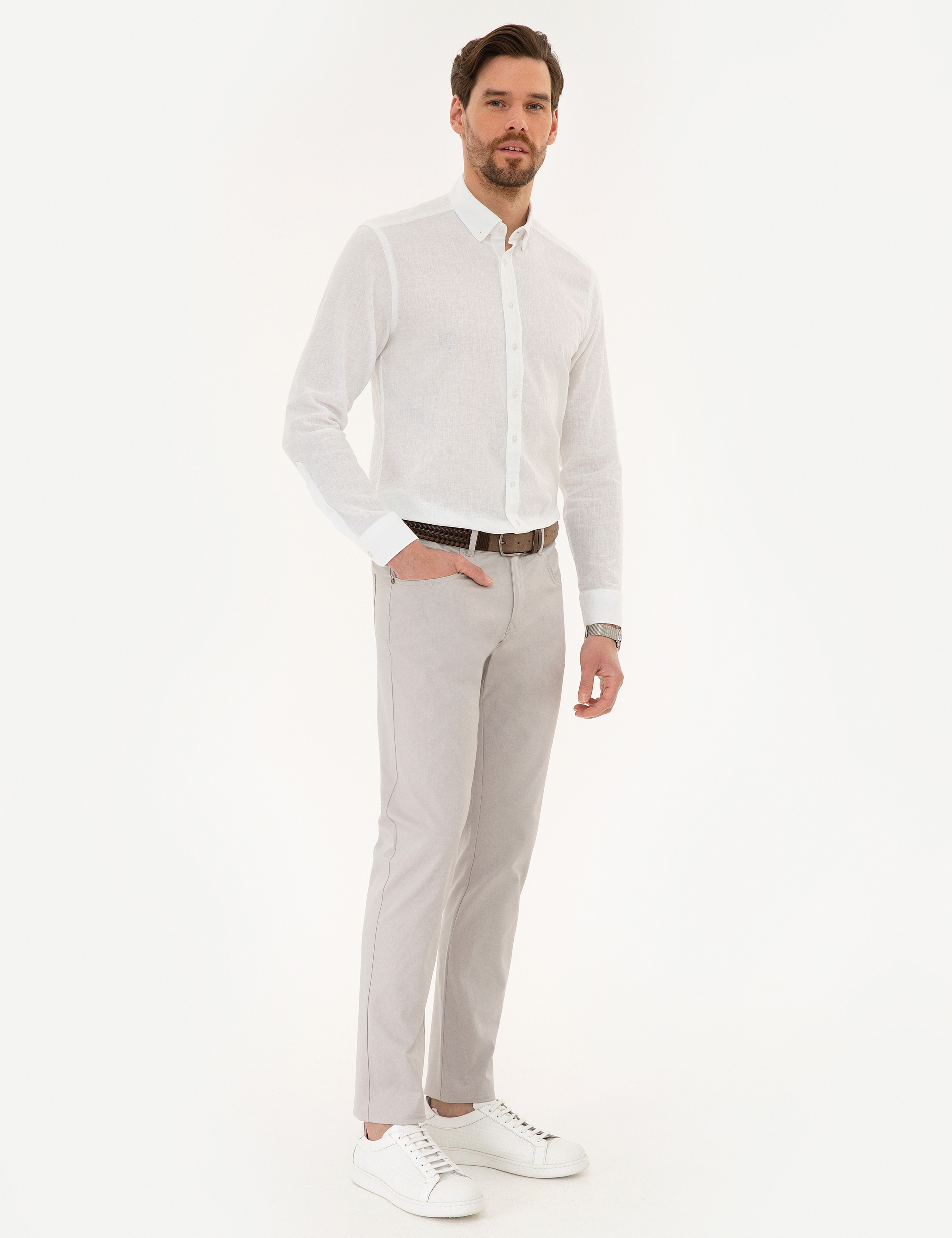 Taş Slim Fit Chino Pantolon - Image 2