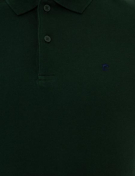 Koyu Yeşil Slim Fit Basic Polo Yaka T-Shirt - 50225515055