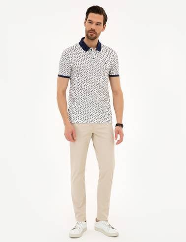 Lacivert Slim Fit Polo Yaka Tişört