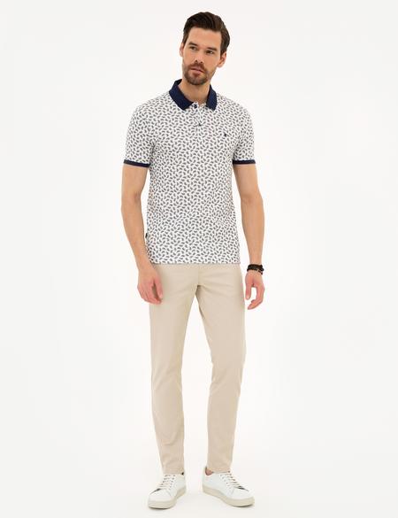 Lacivert Slim Fit Polo Yaka Tişört - 50224543010