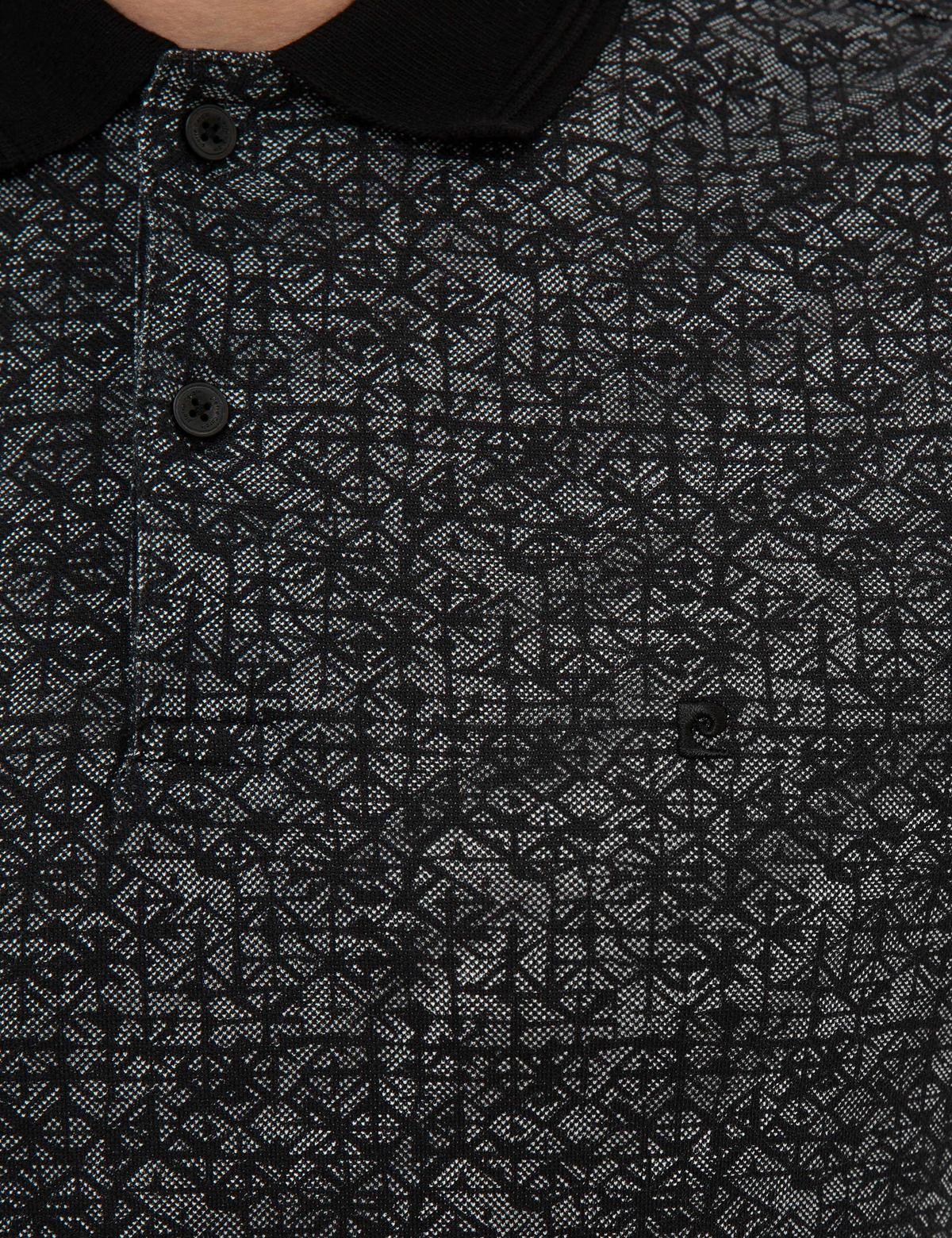 Siyah Slim Fit Polo Yaka Tişört - 50221421028