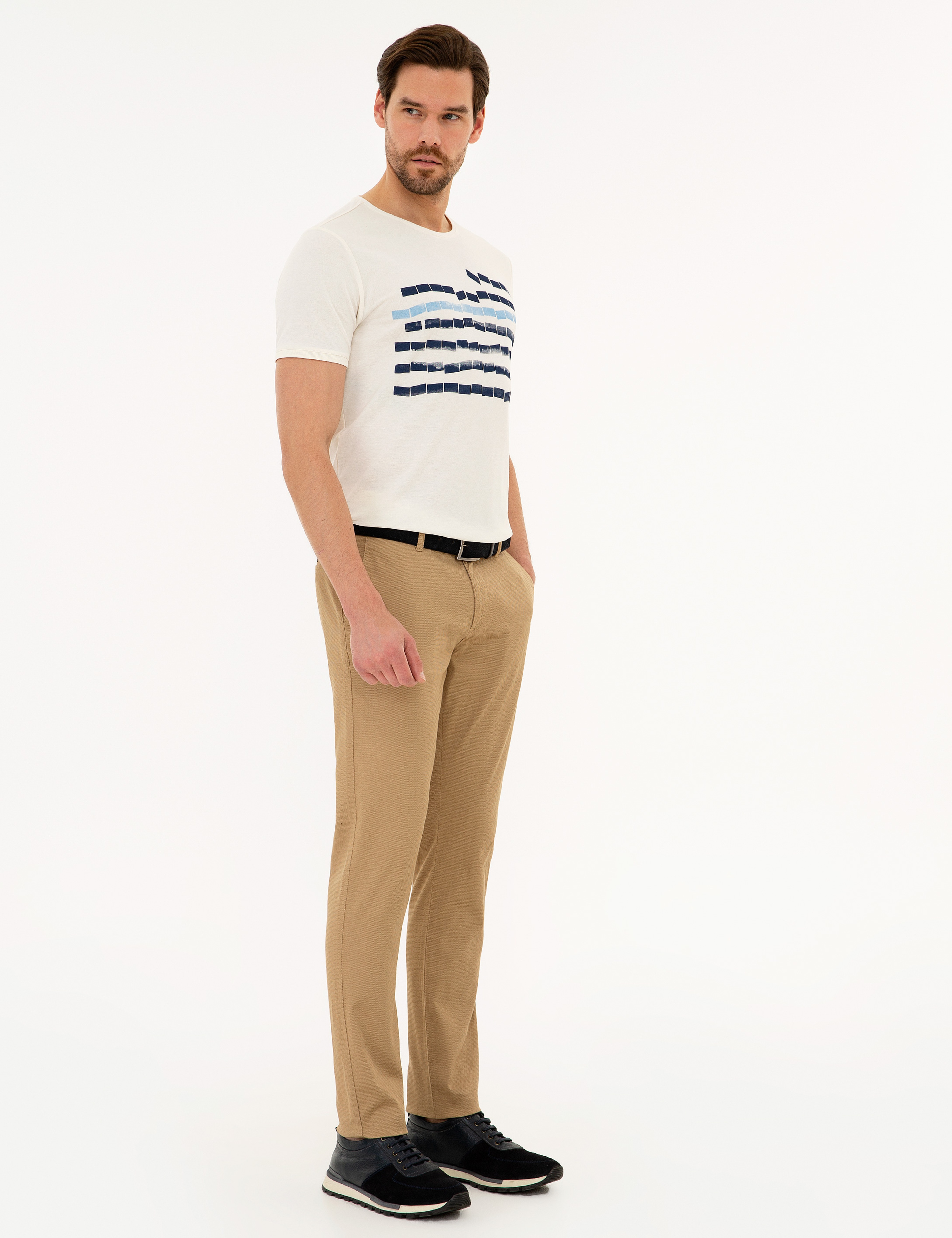 Camel Slim Fit Chino Pantolon - Image 3