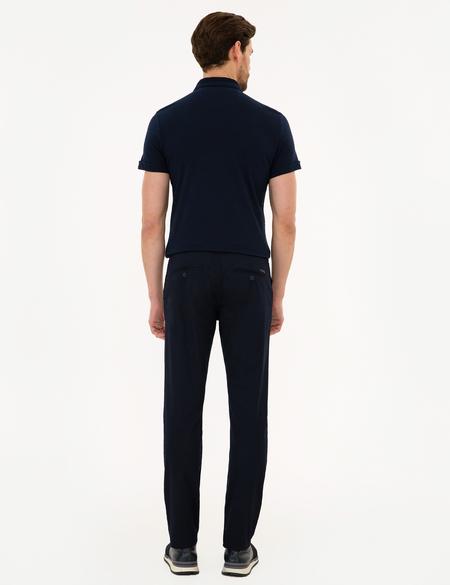 Lacivert Slim Fit Chino Pantolon - 50225942010