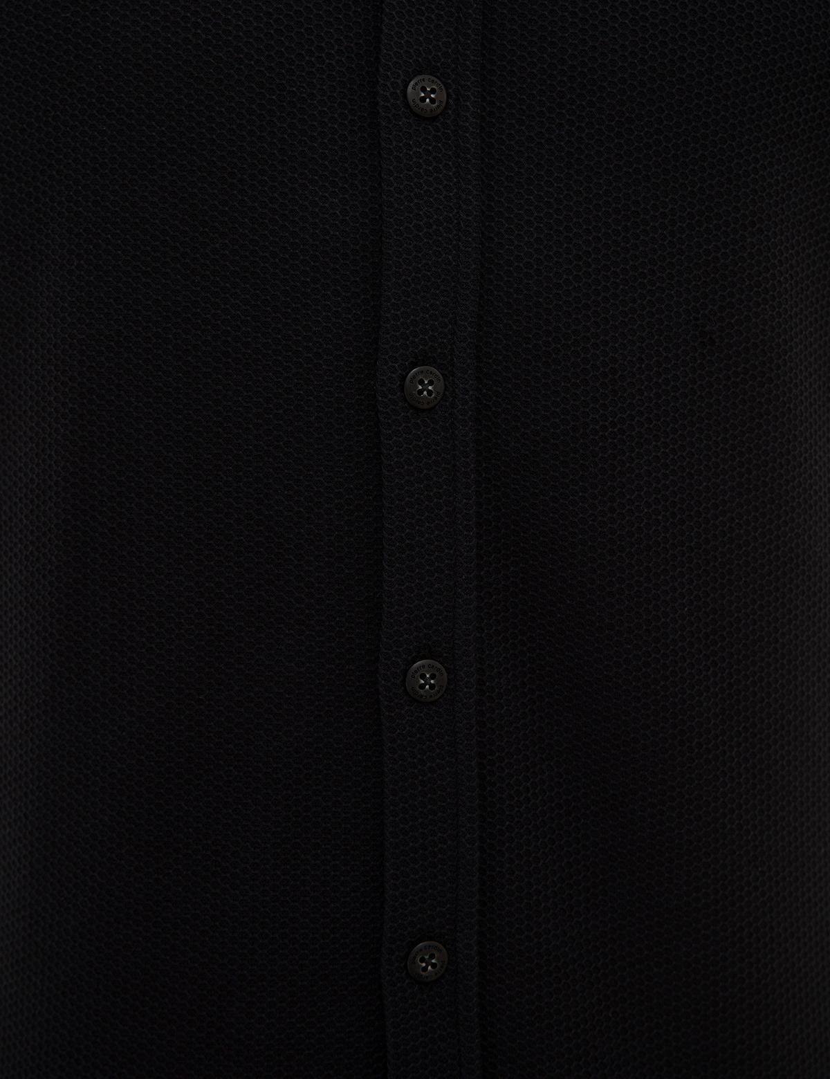 Siyah Slim Fit Merserize Polo Yaka T-Shirt - 50224486002