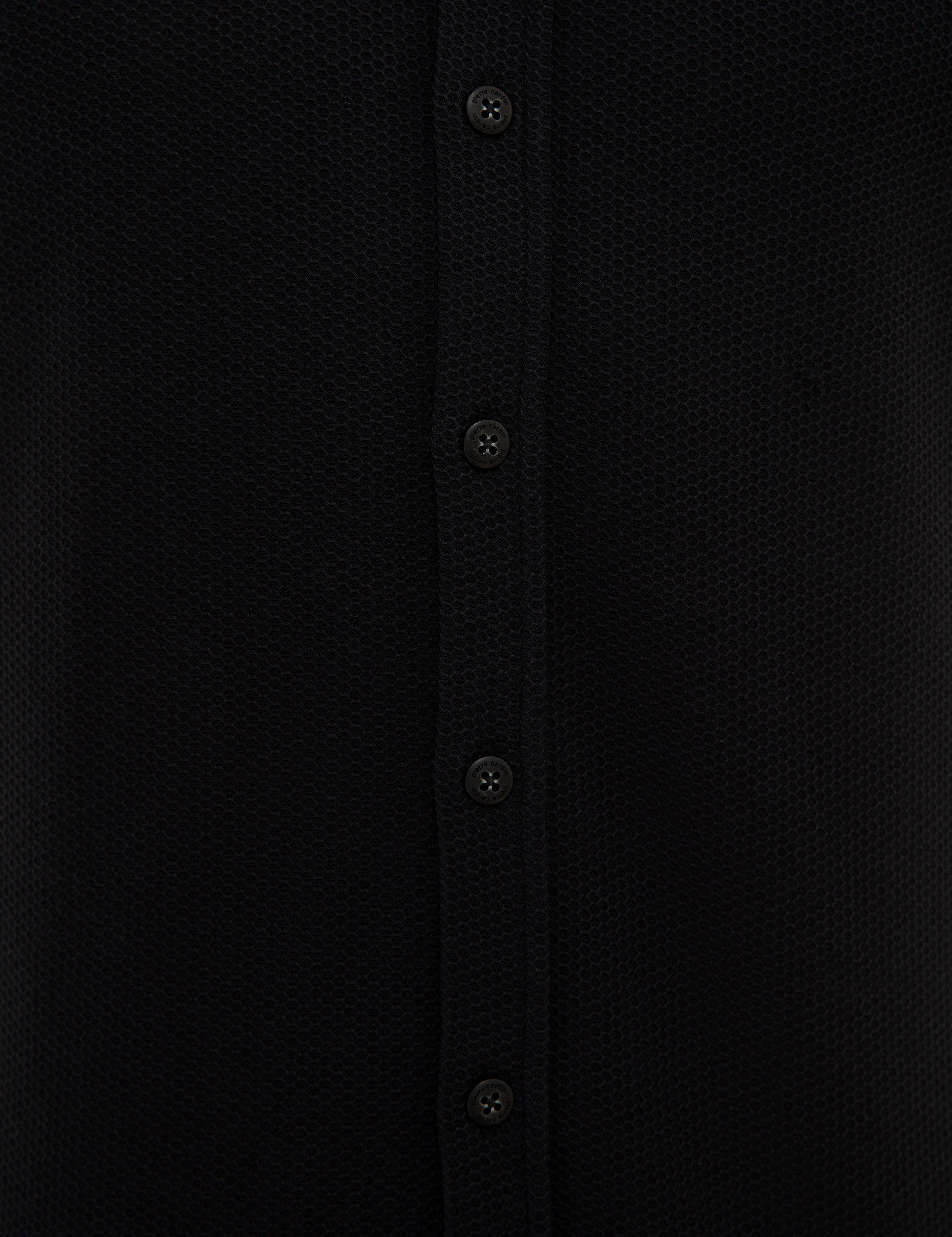 Siyah Slim Fit Merserize Polo Yaka T-Shirt - Image 4