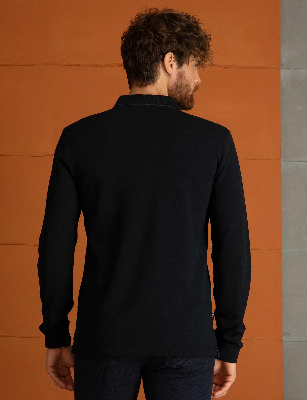 Siyah Slim Fit Sweatshirt - 50195343031