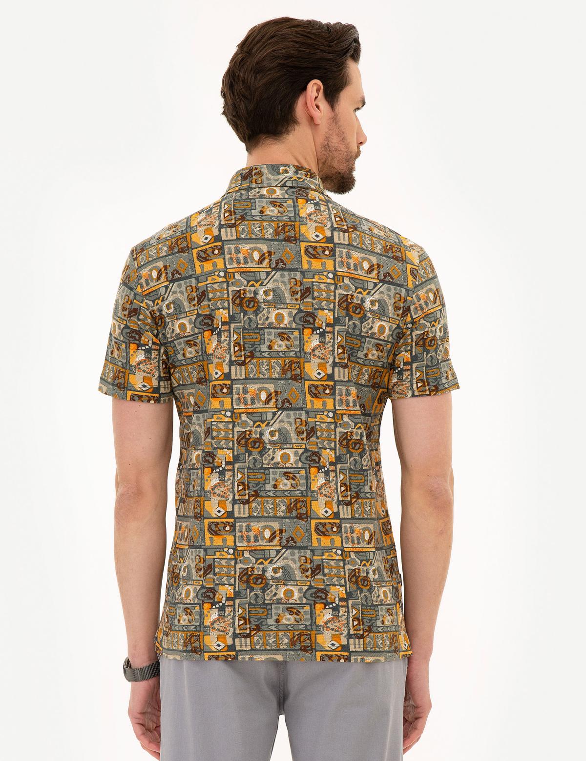 Hardal Slim Fit Tişört - 50222818036