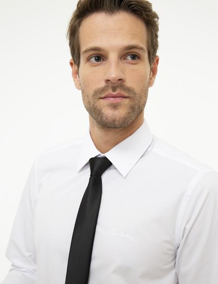 Beyaz Slim Fit Basic Gömlek - 50207626048