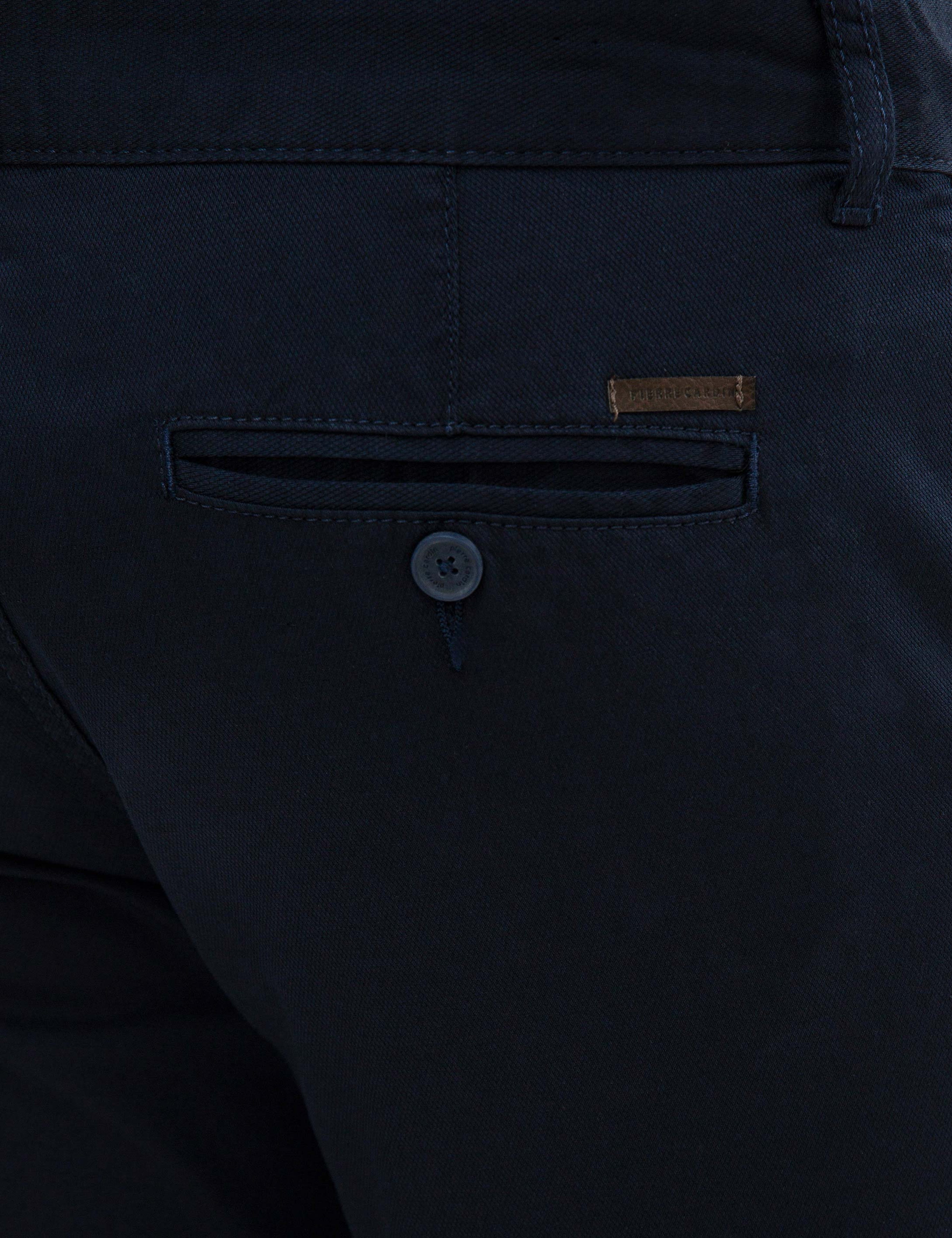 Lacivert Slim Fit Chino Pantolon - Image 4