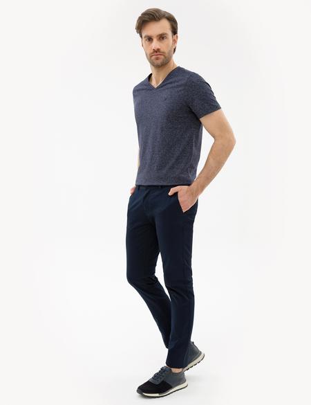 Lacivert Slim Fit Chino Pantolon - 50225941001