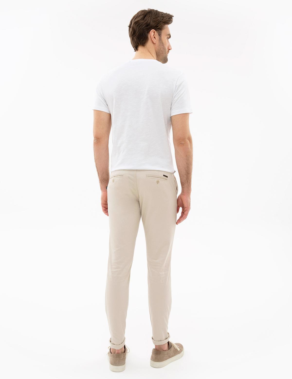 Bej Slim Fit Chino Pantolon - 50225941041