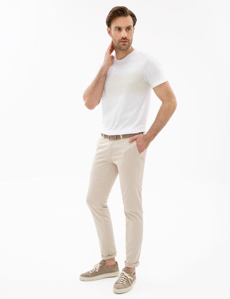 Bej Slim Fit Chino Pantolon - 50225941041
