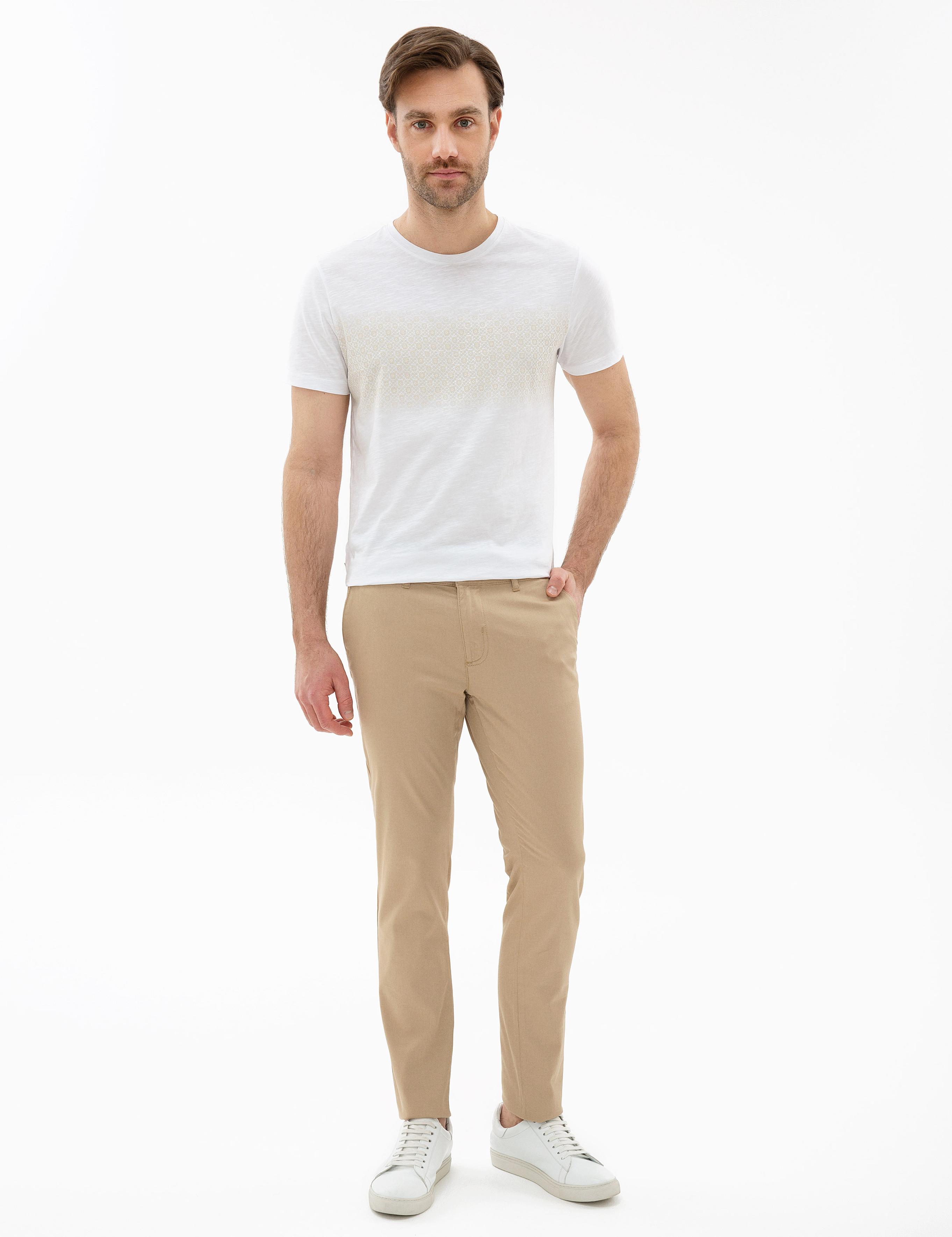 Camel Slim Fit Chino Pantolon