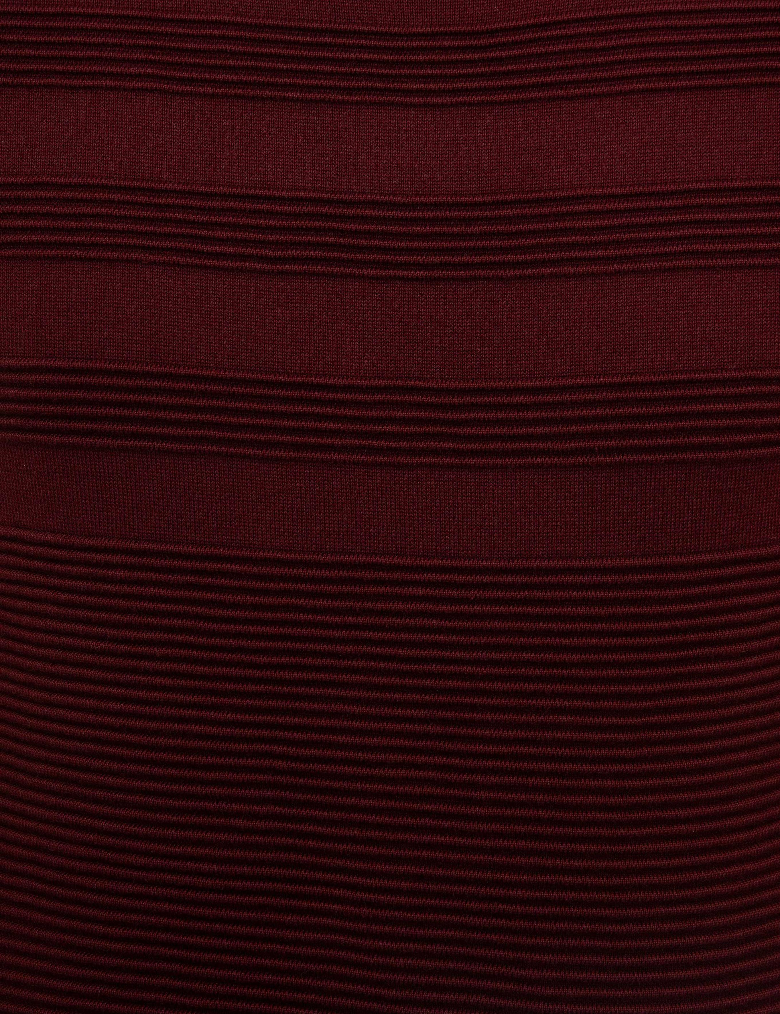 Bordo Slim Fit Triko Kazak