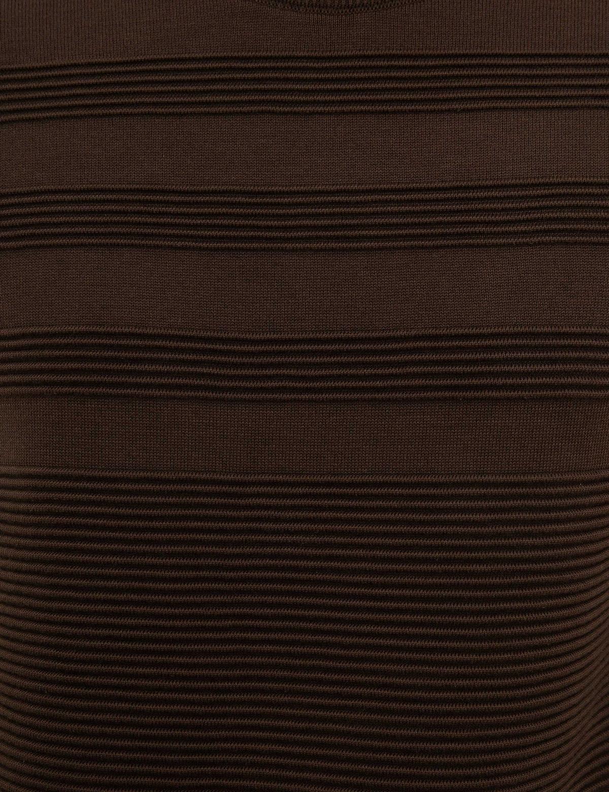 Kahverengi Slim Fit Triko Kazak - 50226536015