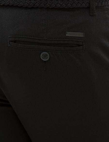 Siyah Slim Fit Chino Pantolon - 50225941022