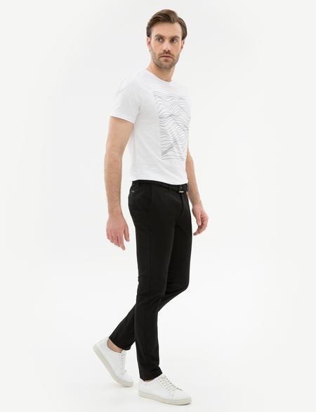 Siyah Slim Fit Chino Pantolon - 50225941022