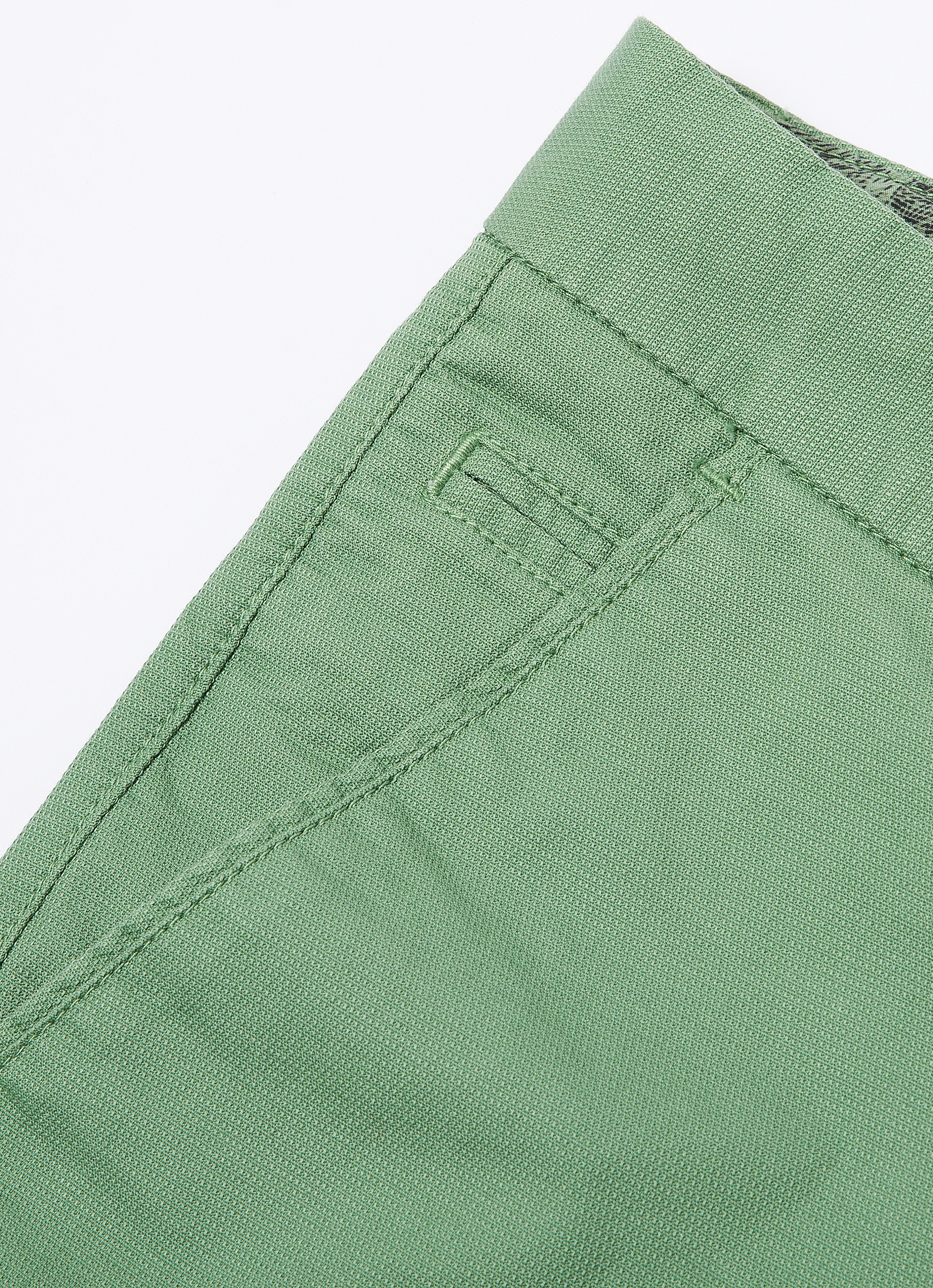 Yeşil Slim Fit Chino Pantolon - Image 5