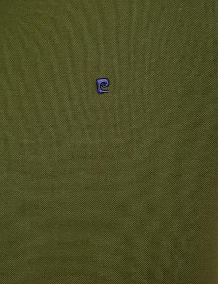 Yeşil Slim Fit Polo Yaka T-Shirt - 50187370006