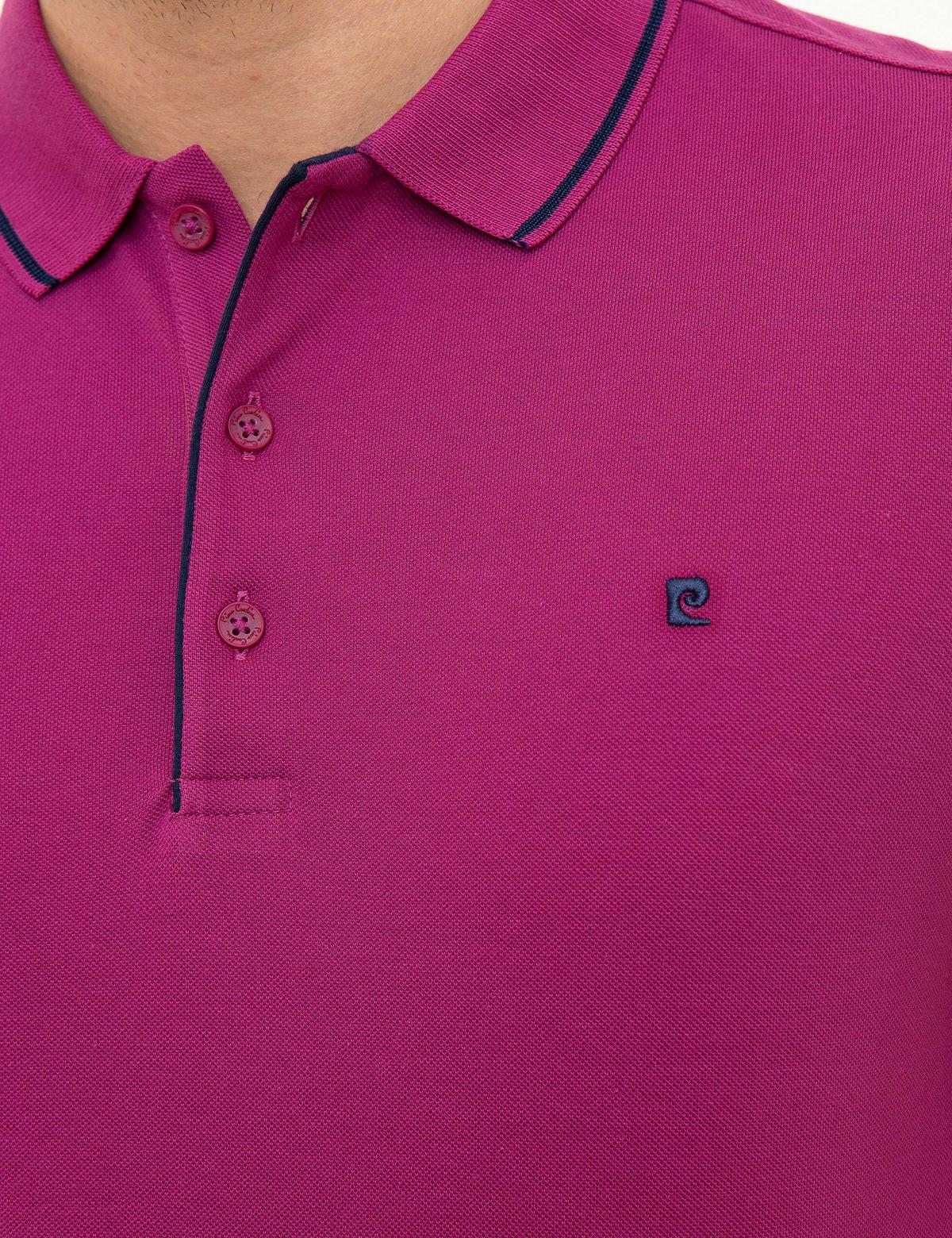 Fuşya Slim Fit Basic Tişört - 50187370084