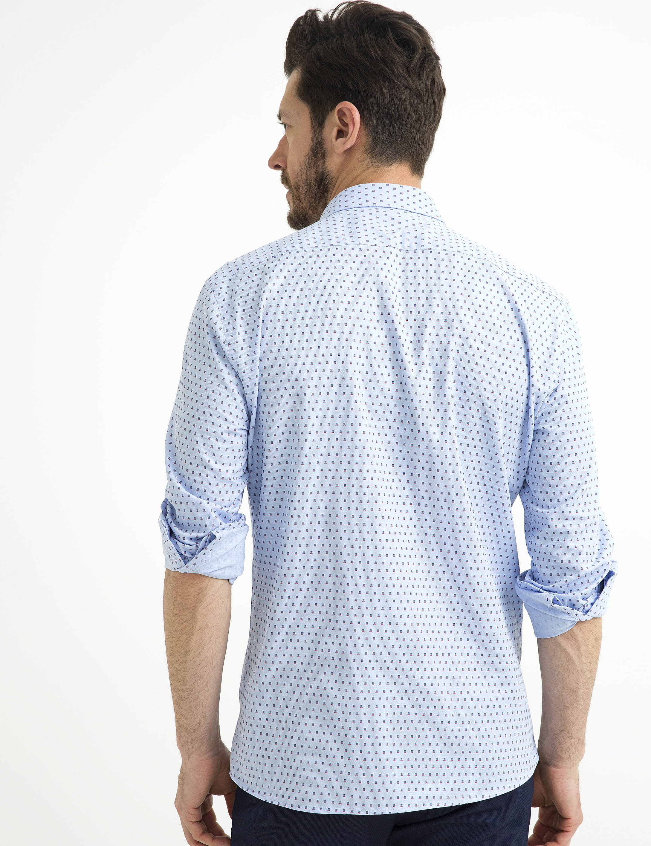 Mavi Slim Fit Gömlek