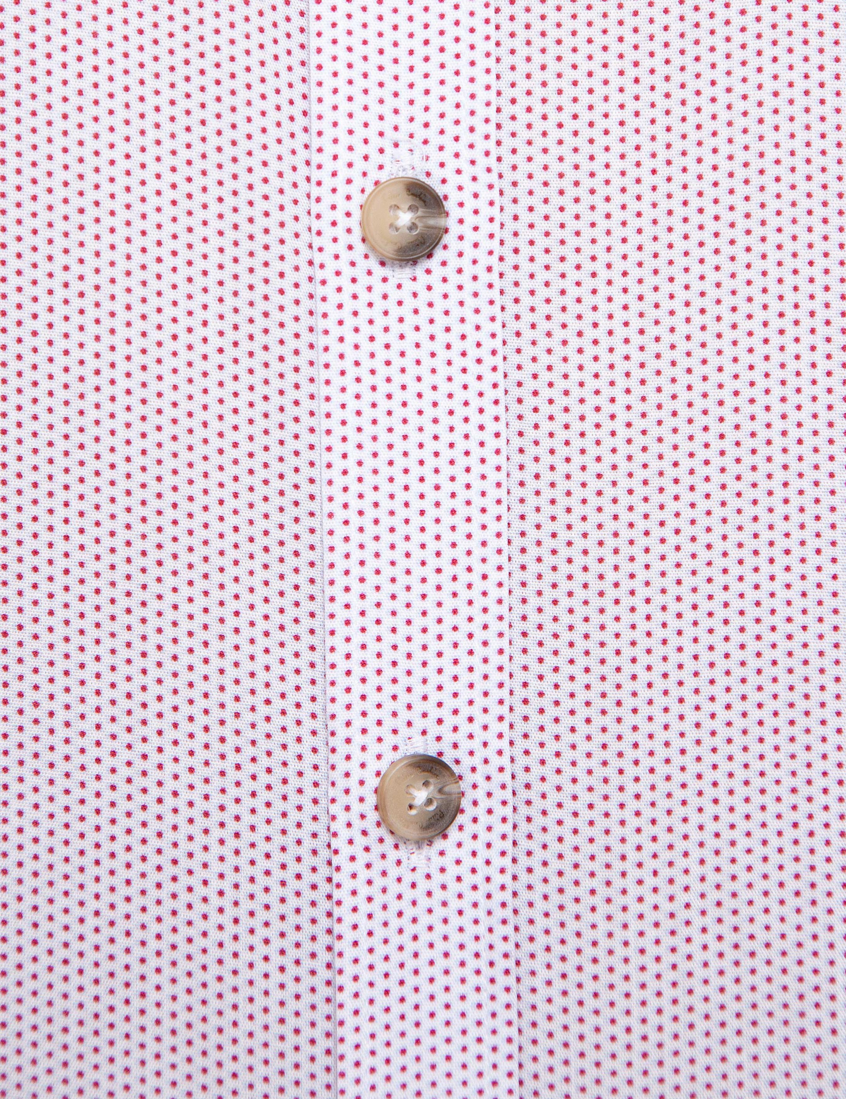 Kırmızı Regular Fit Kısa Kollu Gömlek