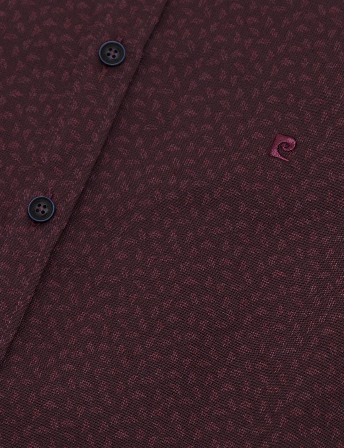 Slim Bordo Gömlek - 50187953001