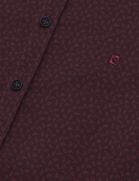 Slim Bordo Gömlek - 50187953001