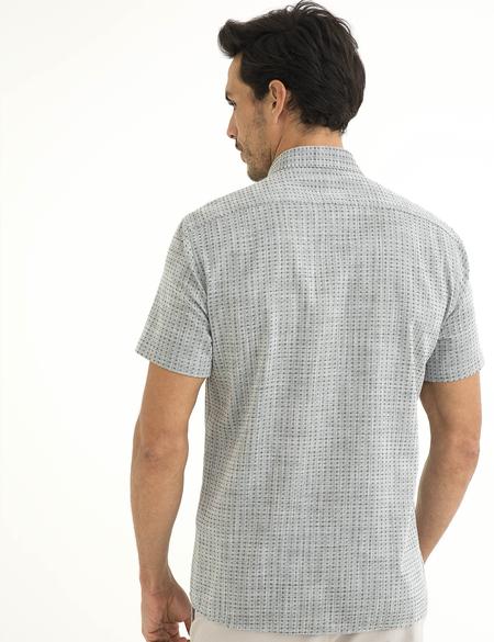 Yeşil Slim Fit Kısa Kol Gömlek - 50188499019