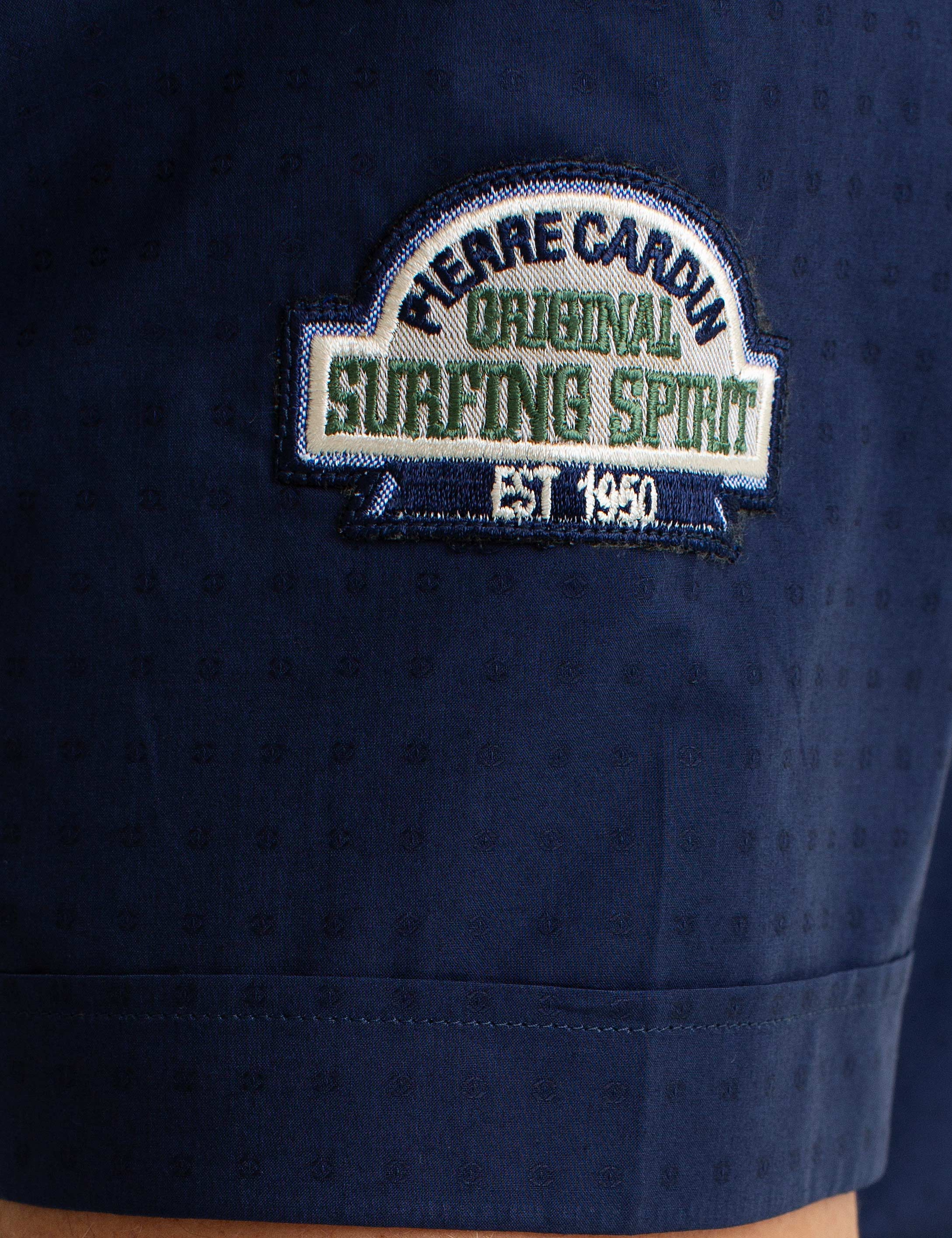 Lacivert Slim Fit Kısa Kollu Gömlek - Image 5