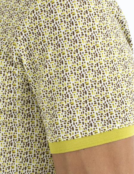 Sarı Slim Fit Polo Yaka T-Shirt - 50188612028