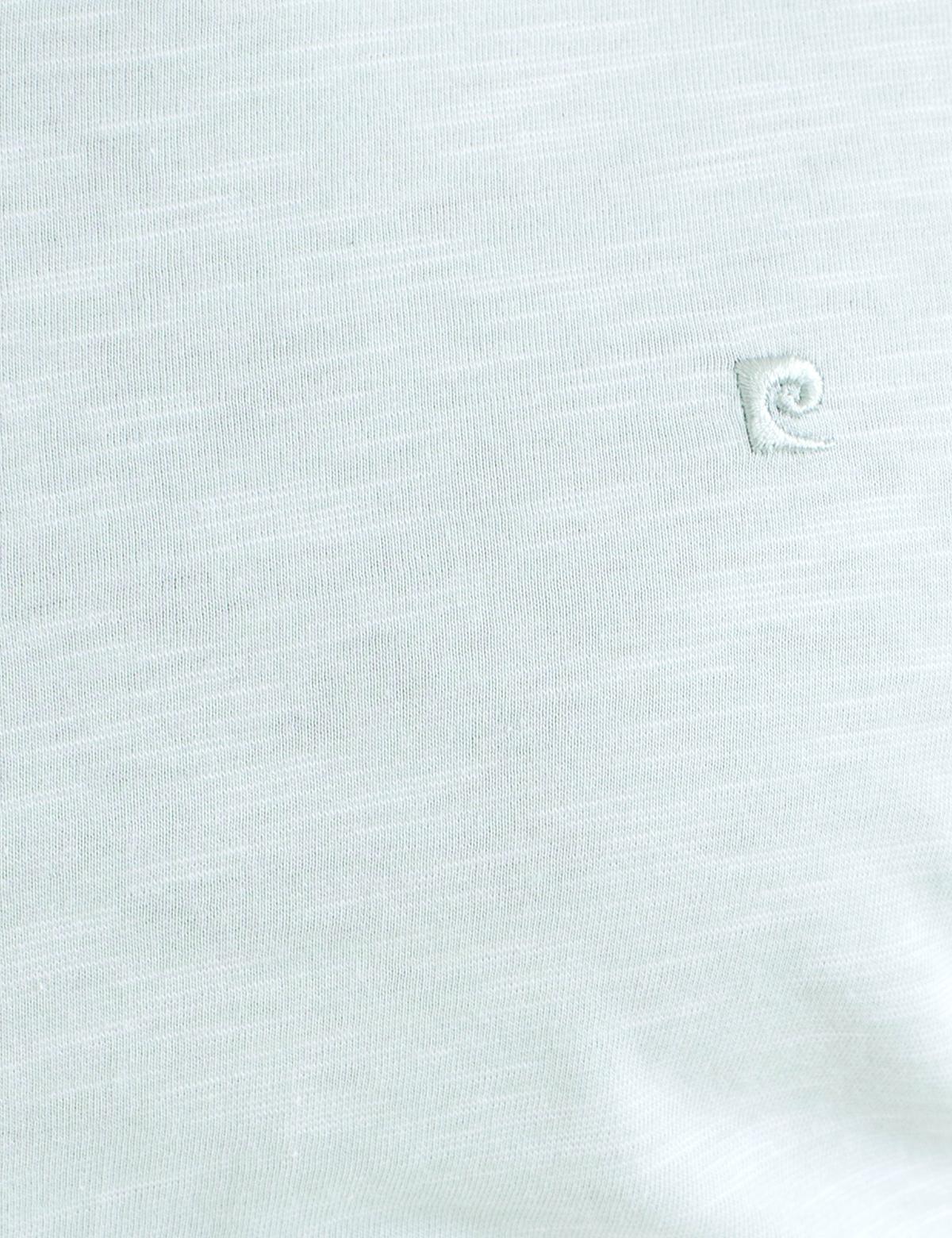 Mint Slim Fit V Yaka Basic T-Shirt - 50188634005