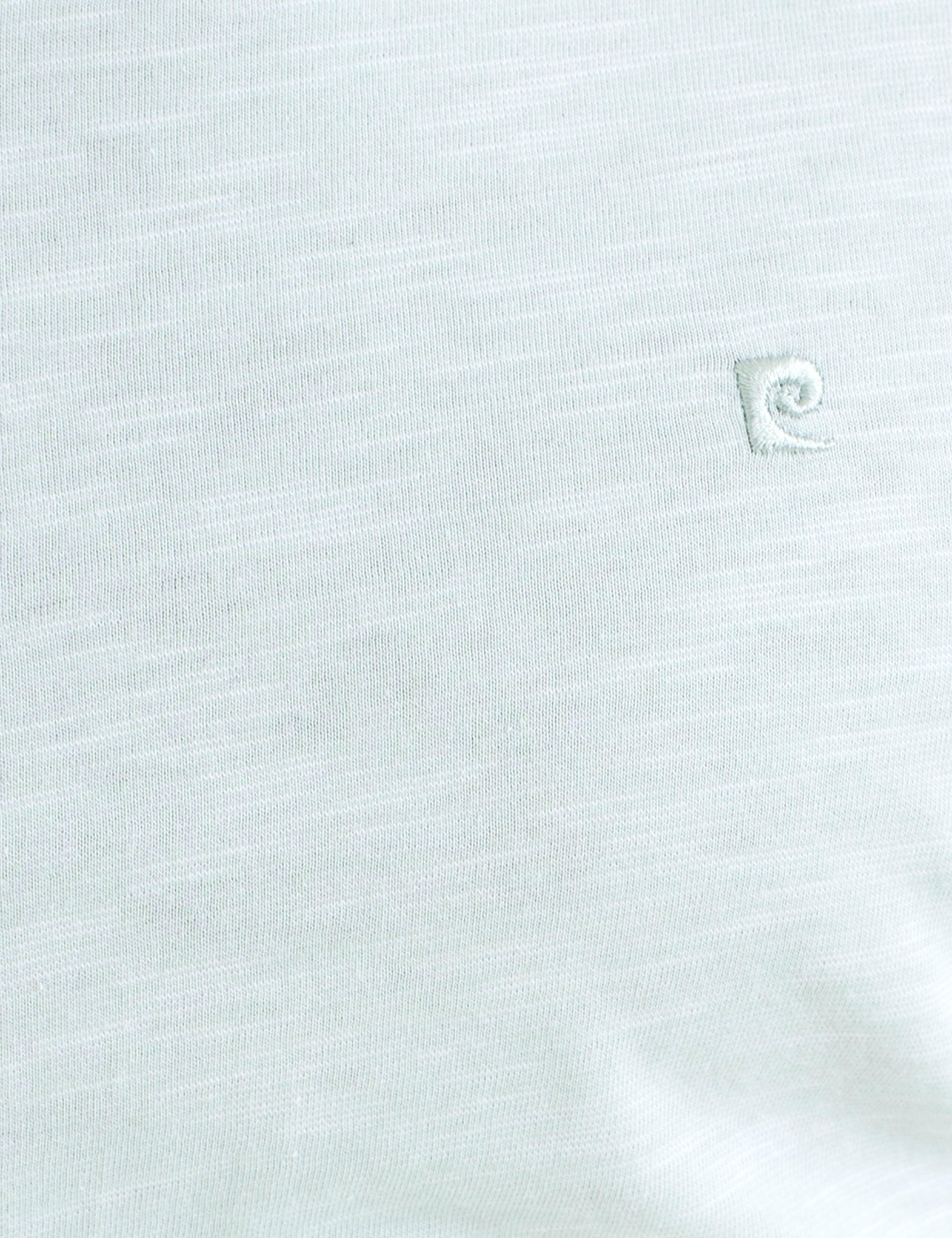 Mint Slim Fit V Yaka Basic T-Shirt