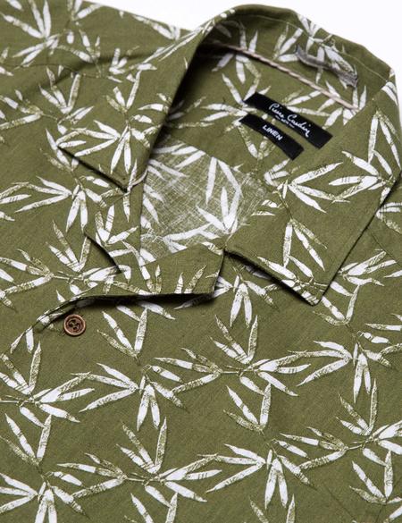 Yeşil Slim Fit Kısa Kollu Gömlek - 50189059020