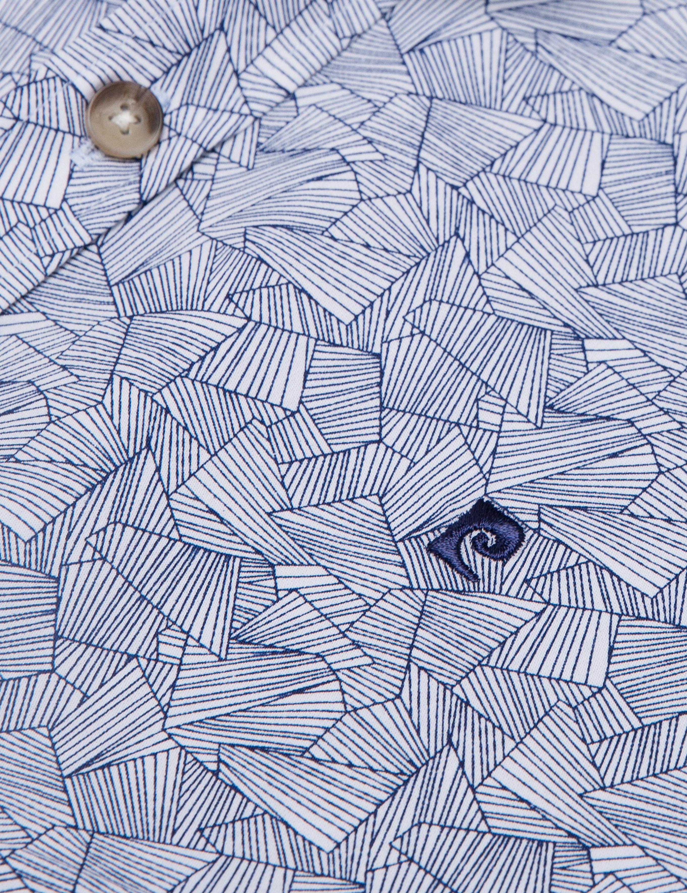 Lacivert Slim Fit Uzun Kollu Gömlek